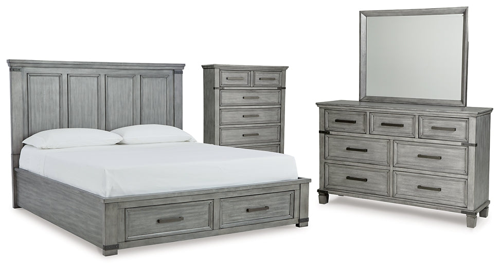 Russelyn Gray Platform Storage Bedroom Set from Ashley