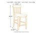 Ralene Counter Height Dining Table and 6 Barstools