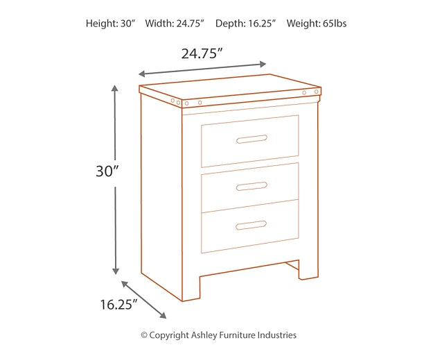 Trinell Queen Poster Bed with Dresser and 2 Nightstands