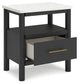 Cadmori Queen Upholstered Panel Bed with 2 Nightstands