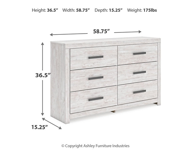 Cayboni King Panel Bed with Dresser