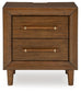 Lyncott King Upholstered Bed with Mirrored Dresser and Nightstand