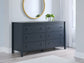 Simmenfort Twin Panel Headboard with Dresser and Nightstand