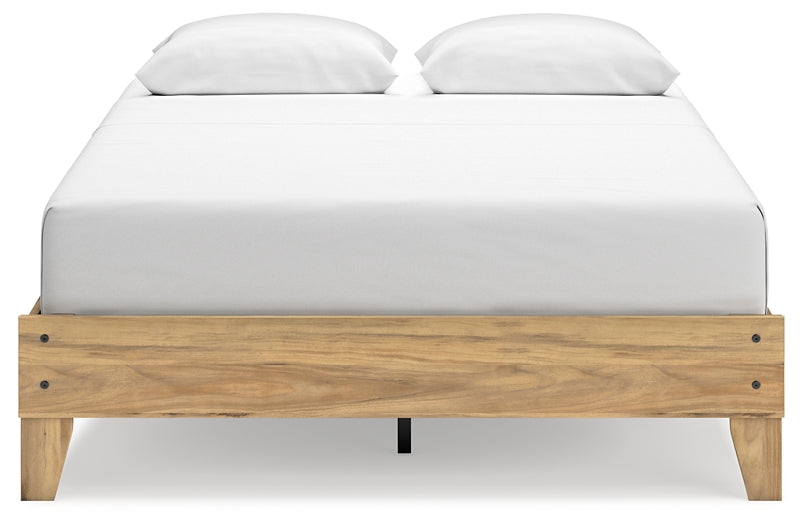 Bermacy Queen Platform Bed with Dresser, Chest and 2 Nightstands