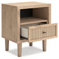 Cielden King Panel Bed with 2 Nightstands