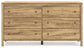 Bermacy Queen Platform Panel Bed with Dresser and Chest