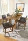 Cabalynn Counter Height Dining Table and 6 Barstools