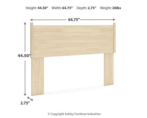 Cabinella Queen Panel Headboard with 2 Nightstands