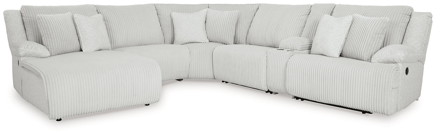 Top Tier 6-Piece Reclining Sectional with Chaise