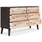 Piperton Queen Panel Headboard with Dresser and 2 Nightstands