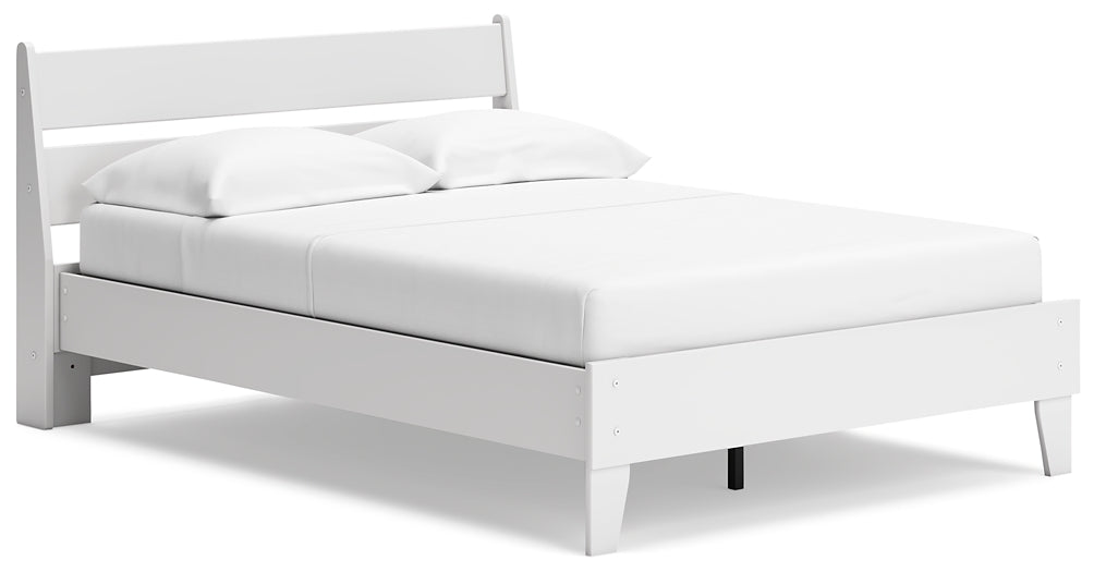 Socalle Full Panel Platform Bed with Dresser and Nightstand