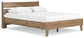 Deanlow Queen Platform Panel Bed with 2 Nightstands