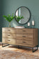 Deanlow Queen Panel Headboard with Dresser and Chest