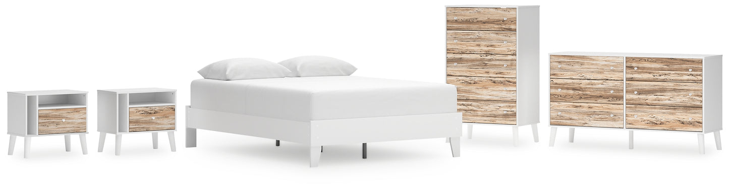 Piperton Queen Platform Bed with Dresser, Chest and 2 Nightstands