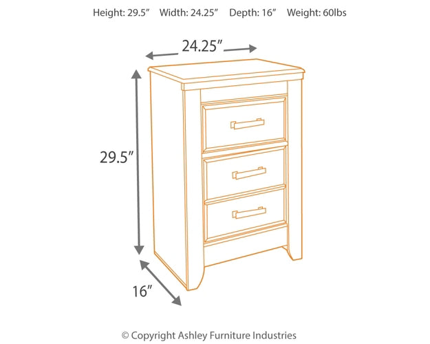 Juararo King Panel Bed with Mirrored Dresser, Chest and 2 Nightstands