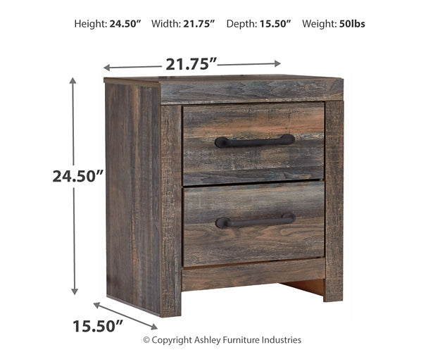 Drystan  Panel Bed With 2 Nightstands