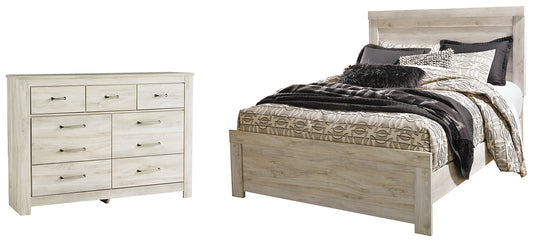 Bellaby Queen Crossbuck Panel Bed with Dresser