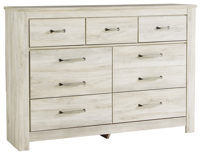 Bellaby King Crossbuck Panel Bed with Dresser