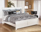 Bostwick Shoals King Panel Bed with Mirrored Dresser and 2 Nightstands