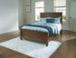 Danabrin Full Panel Bed with Mirrored Dresser and Nightstand