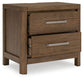 Cabalynn California King Panel Bed with Storage with Mirrored Dresser, Chest and Nightstand