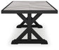 Beachcroft RECT Dining Table w/UMB OPT